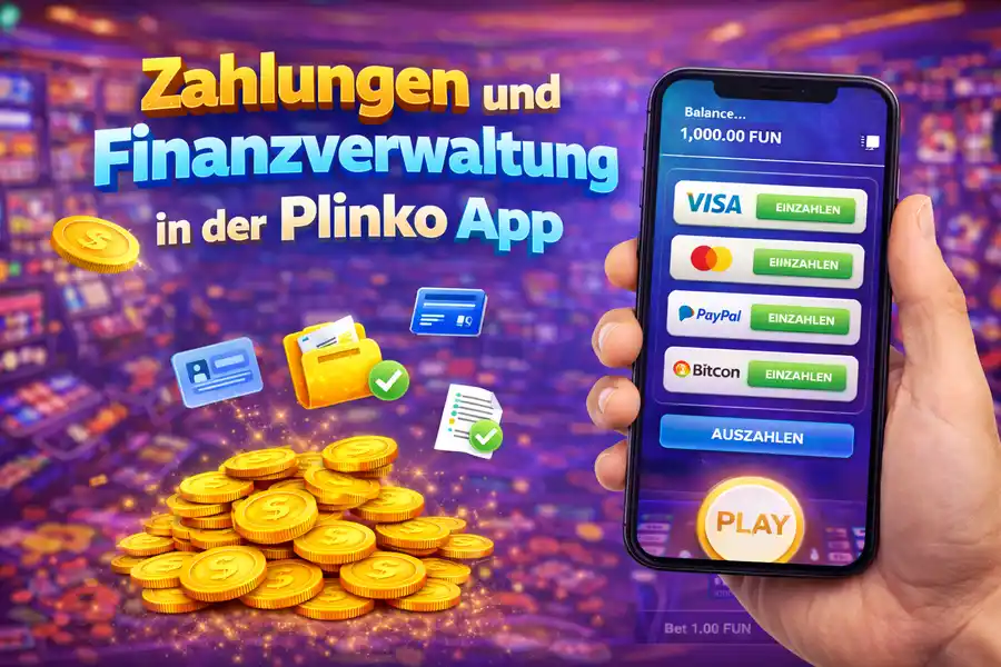 Zahlungen und Finanzverwaltung in der Plinko App